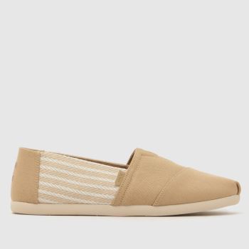 TOMS Beige Multi Alpargata Classic Mens Shoes