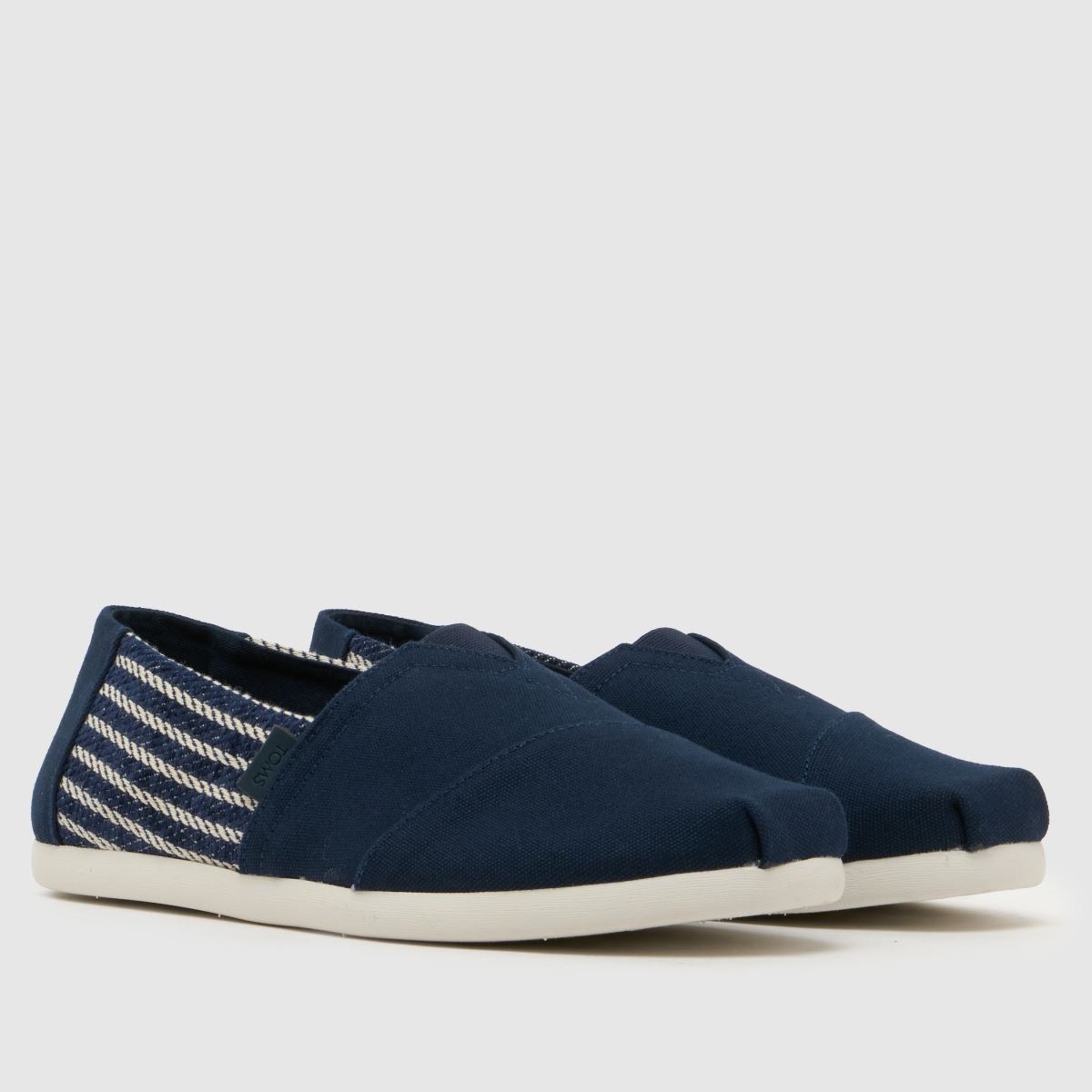 Herren TOMS Marineblau-weiß Alpargata Classic Schuhe TOMS Alpargata Classic 1