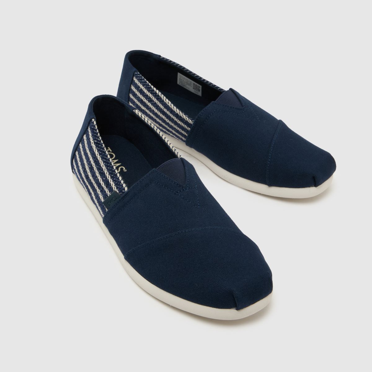 Herren TOMS Marineblau-weiß Alpargata Classic Schuhe TOMS Alpargata Classic 4