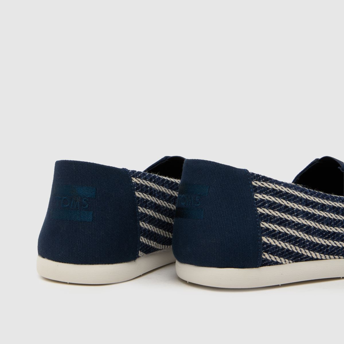 Herren TOMS Marineblau-weiß Alpargata Classic Schuhe TOMS Alpargata Classic 7