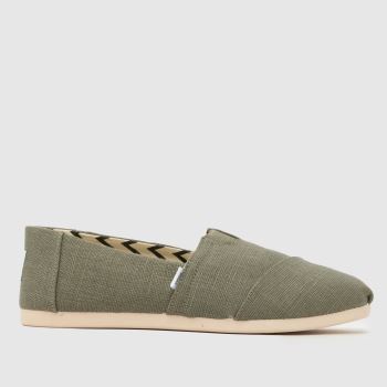 TOMS Grey Alpargata Classic Mens Shoes
