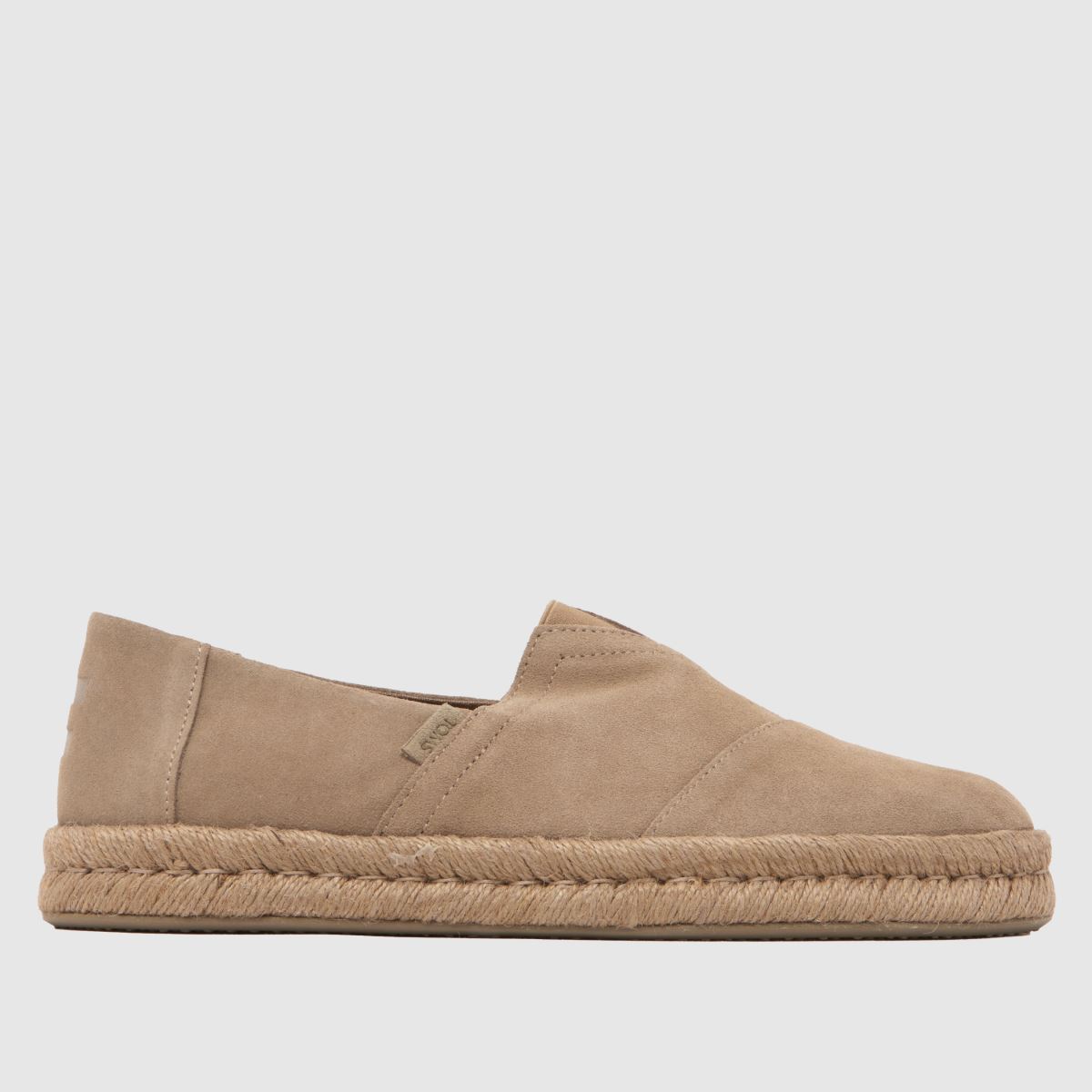 TOMS Alpargata Rope 2.0 Suede Shoes in Taupe