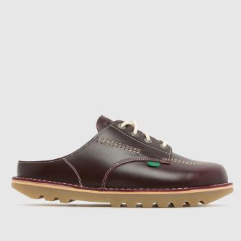 Kickers Classics Burgundy Kick Mule Mens Shoes