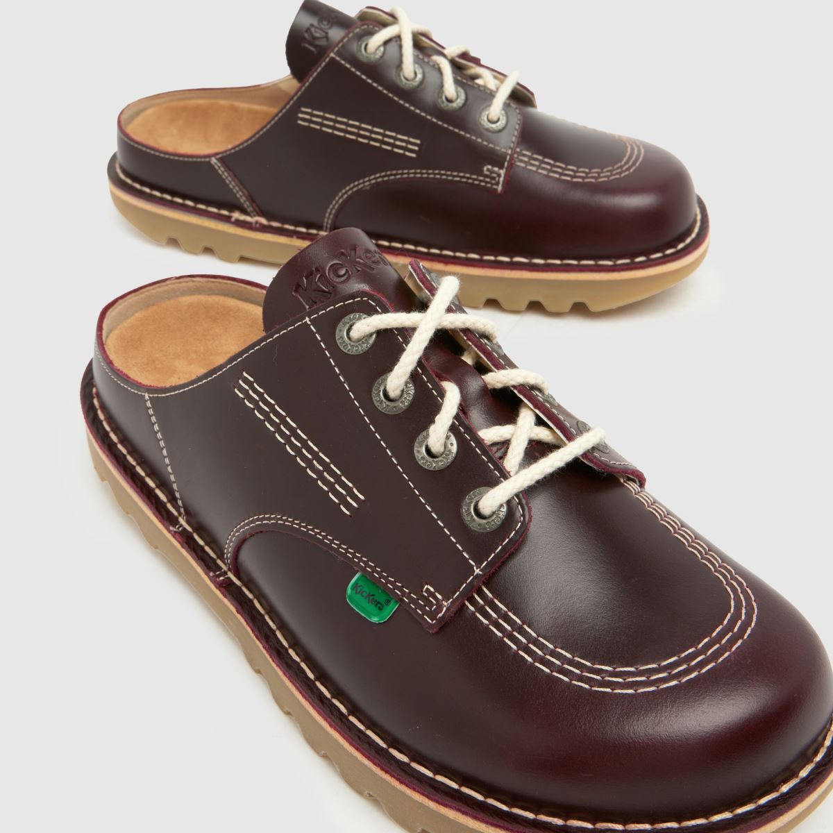 Kickers Classics Kick Mule in Burgundy Kickers Classics Kick Mule 4