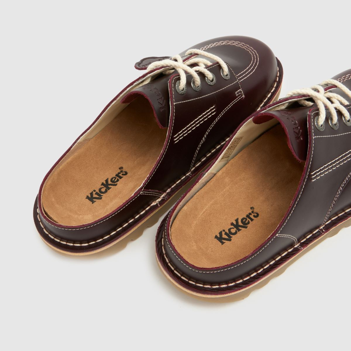 Kickers Classics Kick Mule in Burgundy Kickers Classics Kick Mule 7
