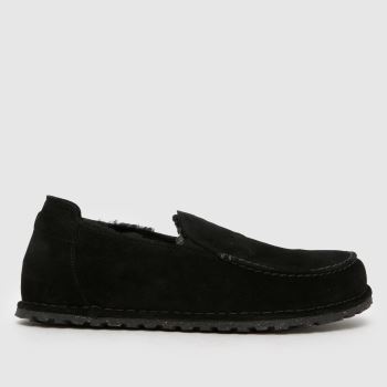 BIRKENSTOCK Black Utti Shearling Mens Shoes