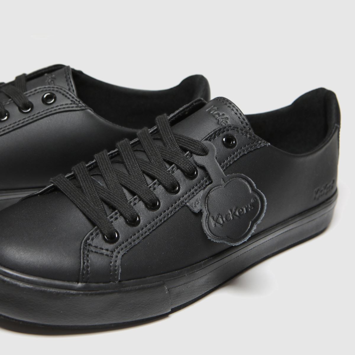 Kickers Tovni Lacer Vegan – Sneaker Unisex In Sintetico Nero, Sportive Ed Ecologiche