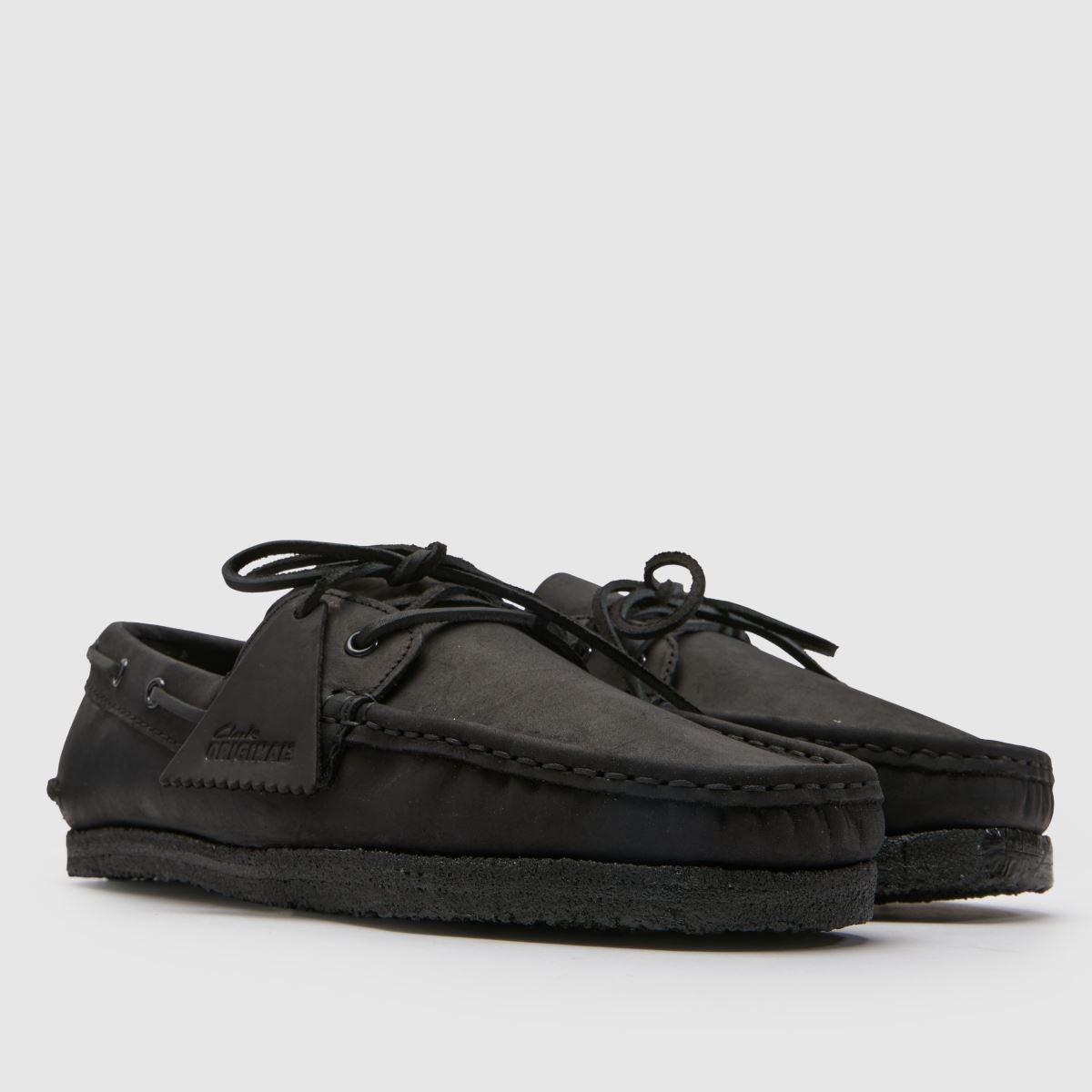 Clarks Originals Godney Boat in Black Clarks Originals Godney Boat 1