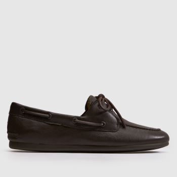 SPERRY Dark Brown Slim Boat Mens Shoes