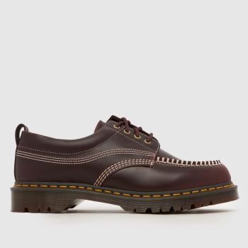 Dr Martens Cherry Red Lowell Moc Toe Mens Shoes