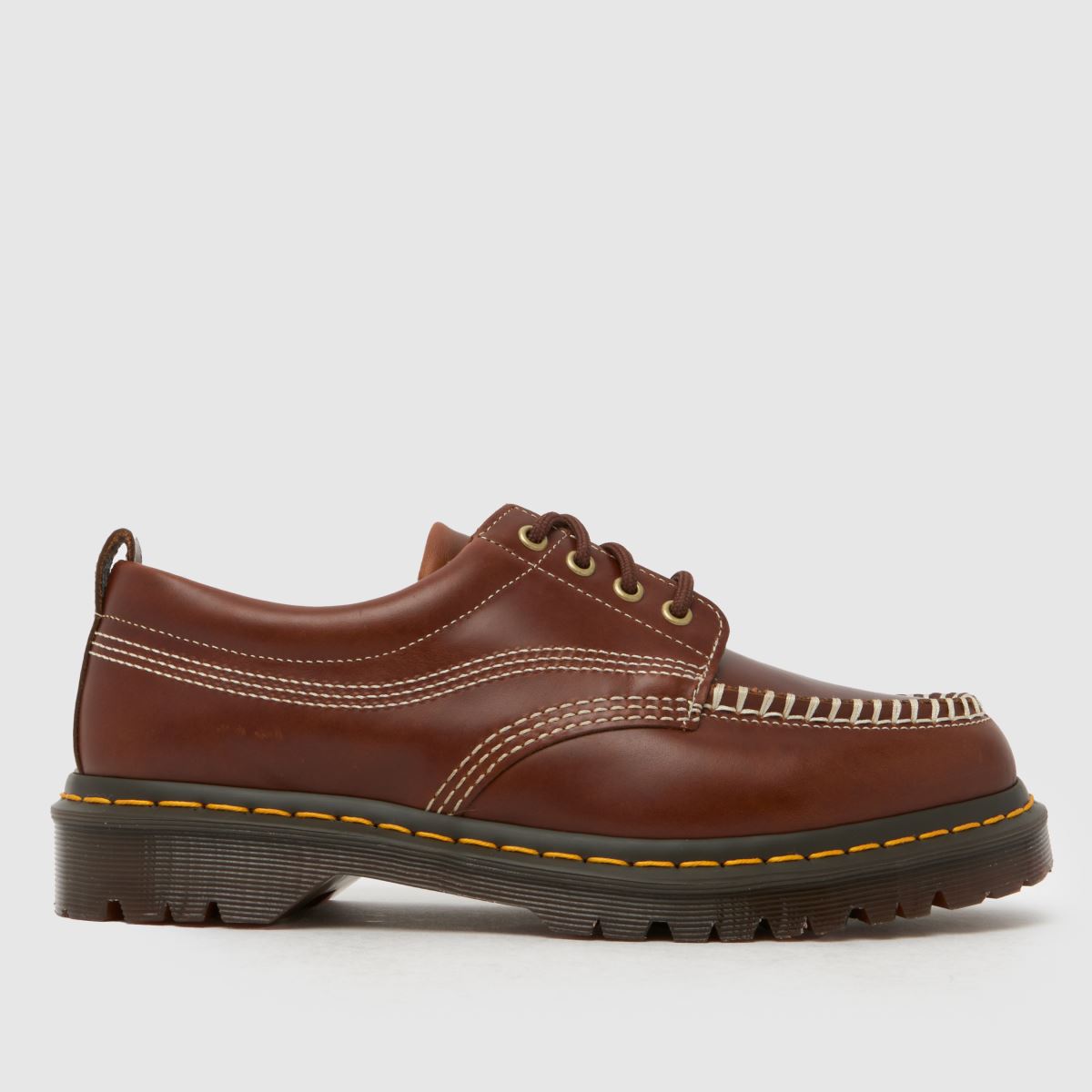 Dr. Martens Lowell Moc Toe Shoes in Brown