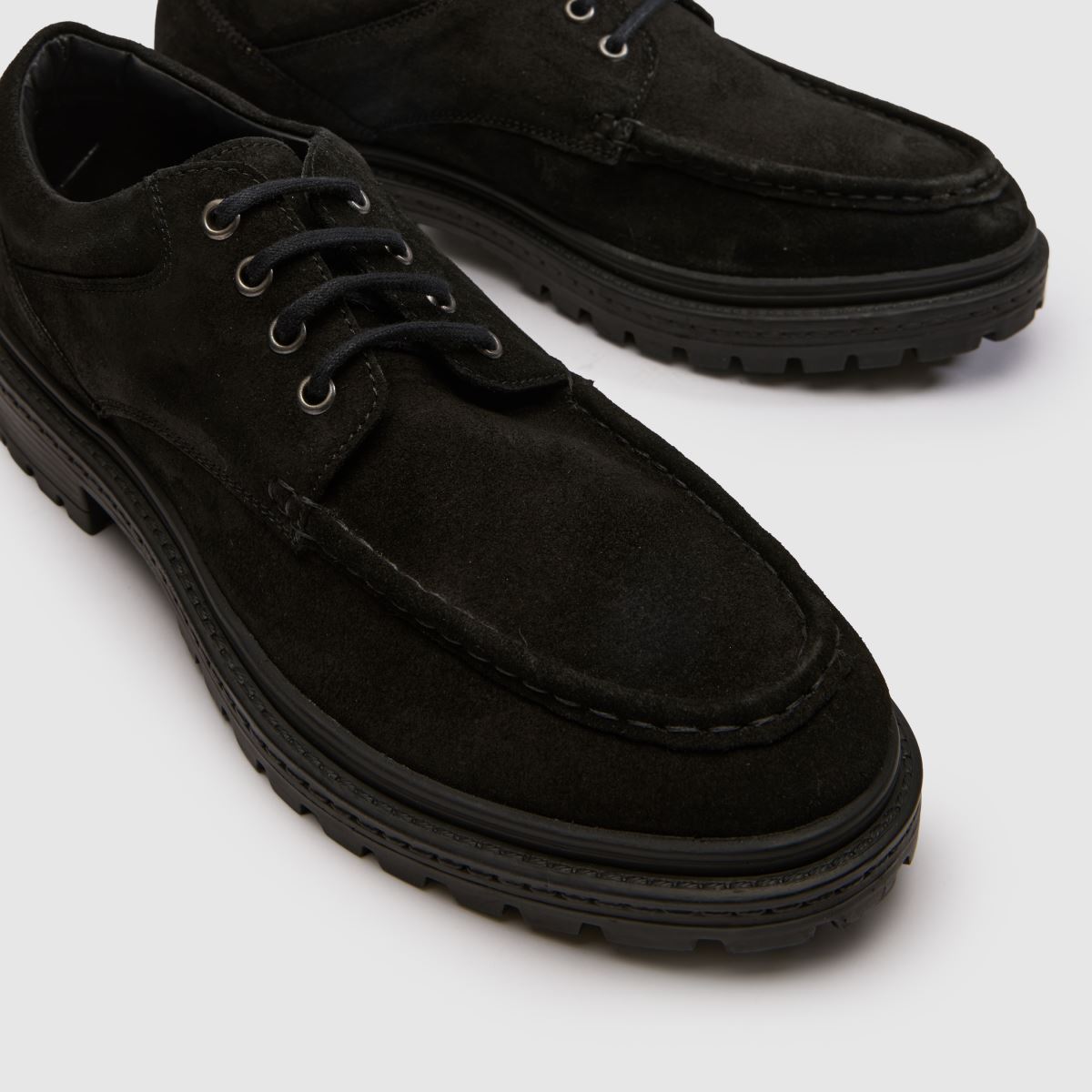 schuh Parma Suede Apron Lace Up in Black schuh Parma Suede Apron Lace Up 4