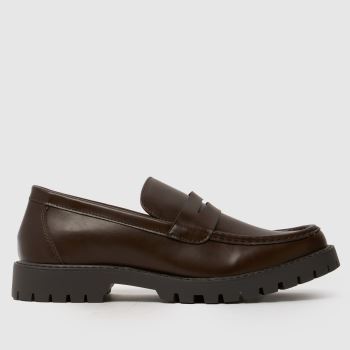 schuh Brown Ravi Chunky Loafer Mens Shoes
