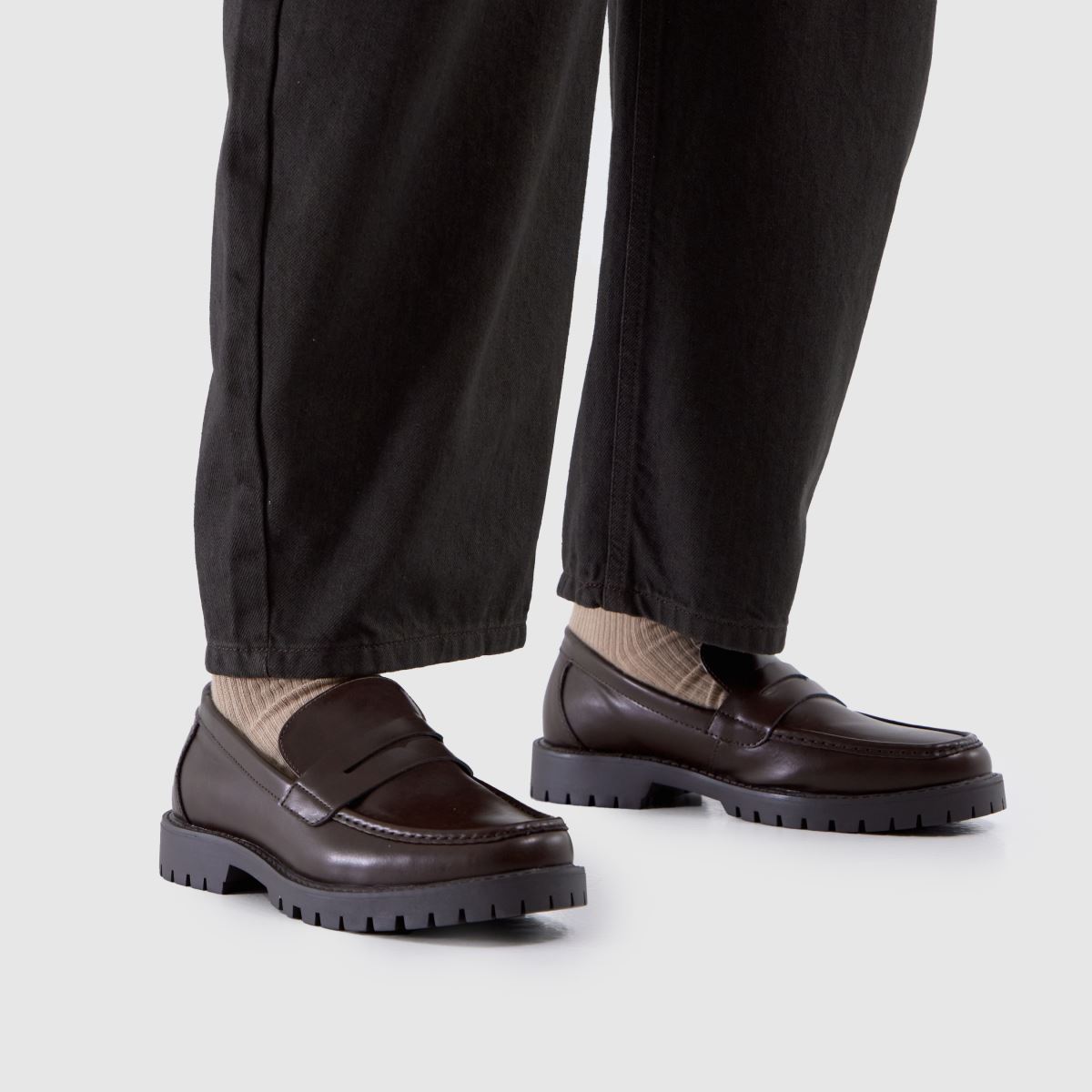 schuh Ravi Chunky Loafer in Brown schuh Ravi Chunky Loafer 8