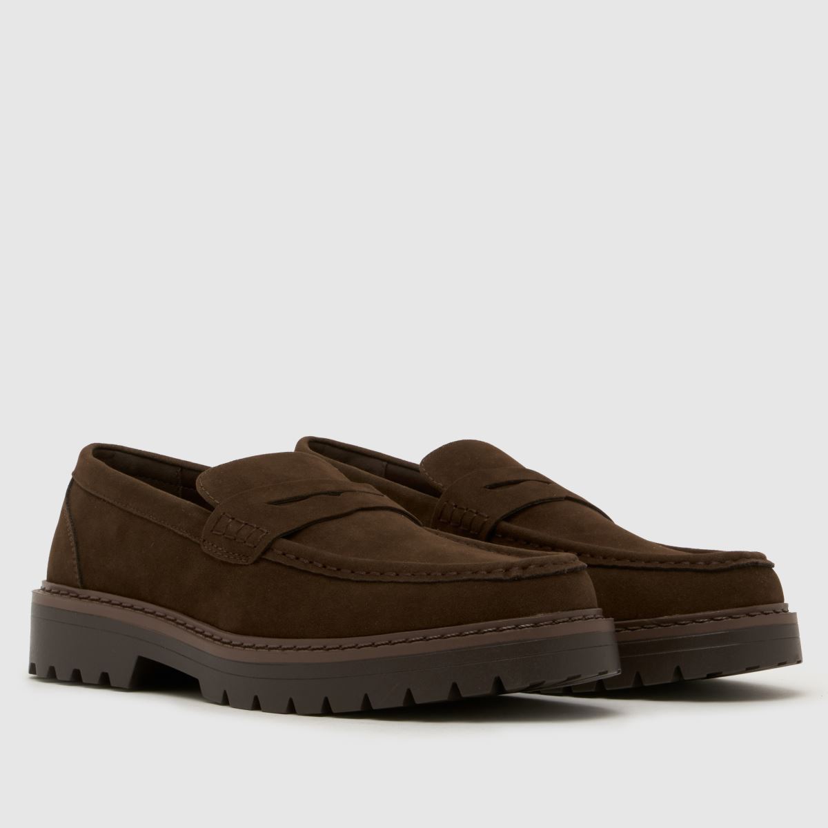 schuh Rex Chunky Loafer in Brown schuh Rex Chunky Loafer 1