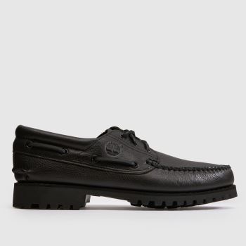 Timberland Black Authentic Boat Mens Shoes