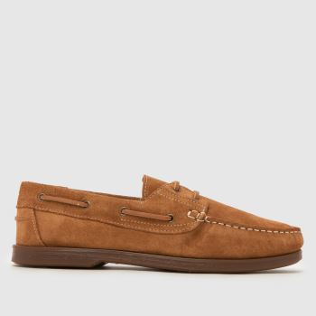 schuh Tan Patient Suede Boat Mens Shoes