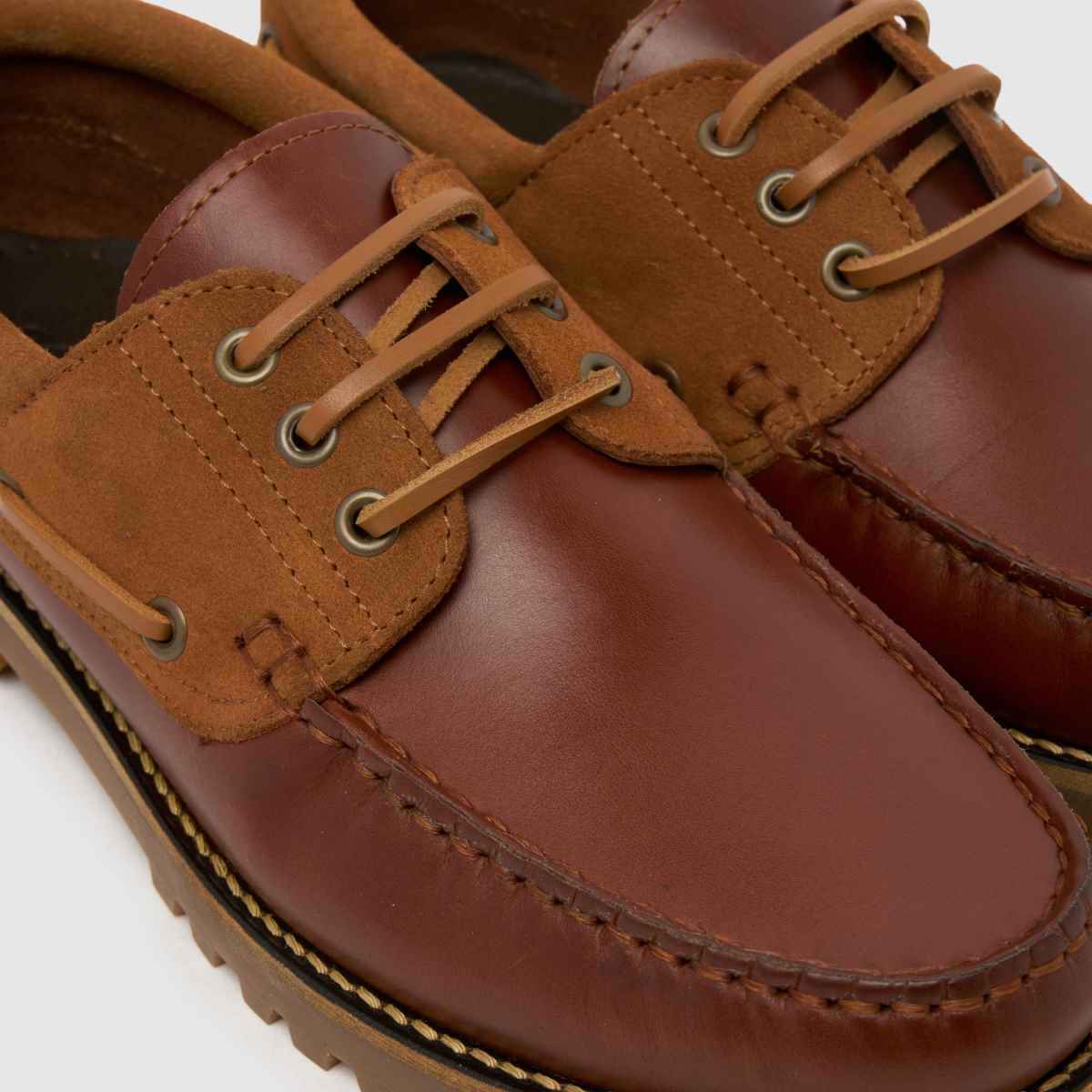 schuh Princeton Leather Boat in Tan schuh Princeton Leather Boat 4