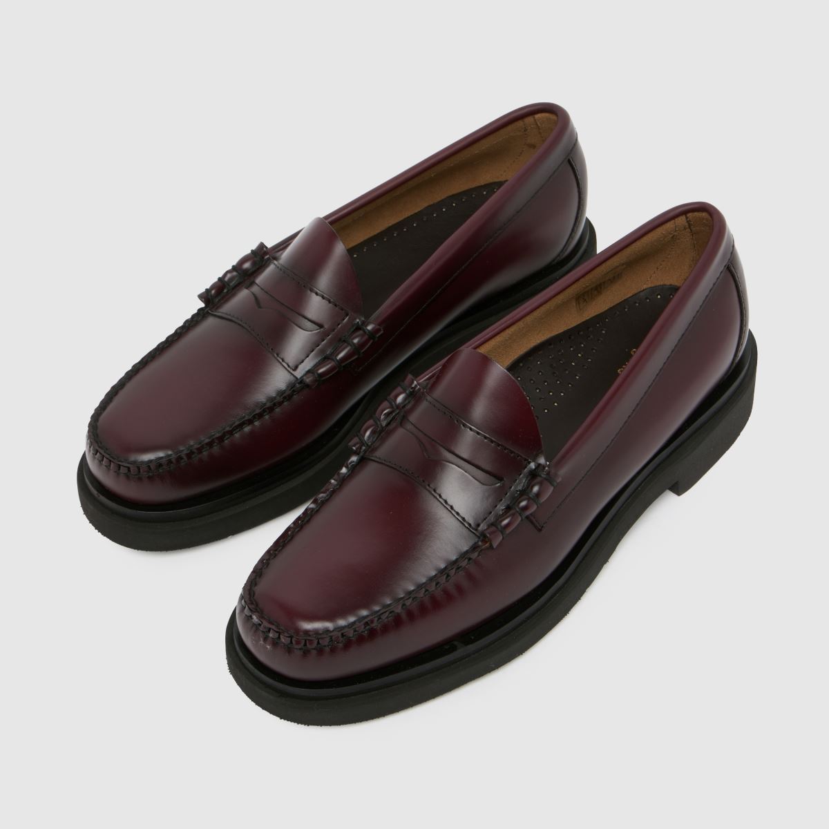 Mens Burgundy G.H. BASS Weejun Larson Penny Loafer Shoes | schuh