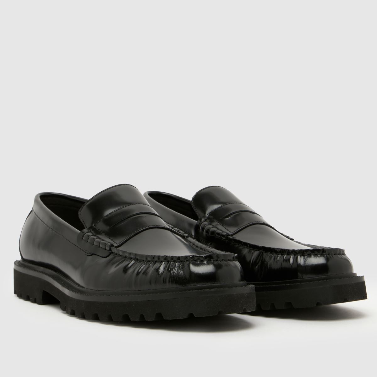 schuh Rudy Leather Loafer in Black schuh Rudy Leather Loafer 1