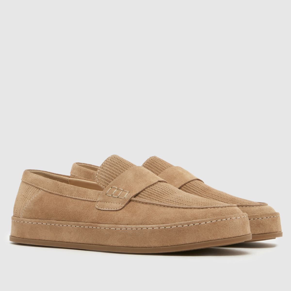 Herren schuh Naturfarben Racer Suede Loafer Schuhe schuh Racer Suede Loafer 1