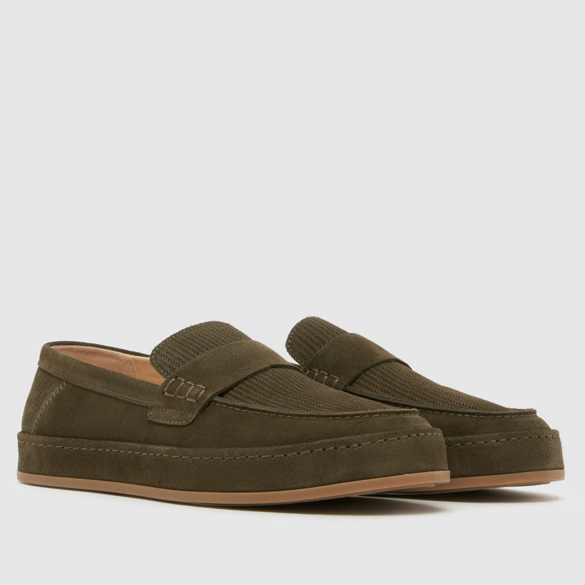 Herren schuh Khaki Racer Suede Loafer Schuhe schuh Racer Suede Loafer 1