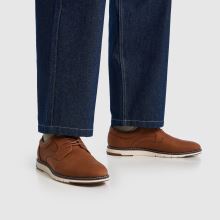 schuh Pedro White Sole Derby in Tan schuh Pedro White Sole Derby,2 of 4
