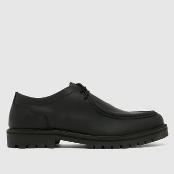 schuh Black Presley Leather Apron Mens Shoes