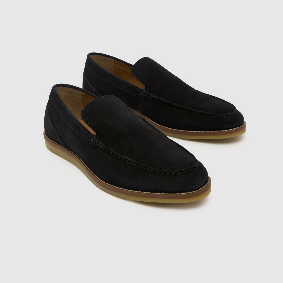 schuh Risk Suede Loafer in Navy schuh Risk Suede Loafer 4