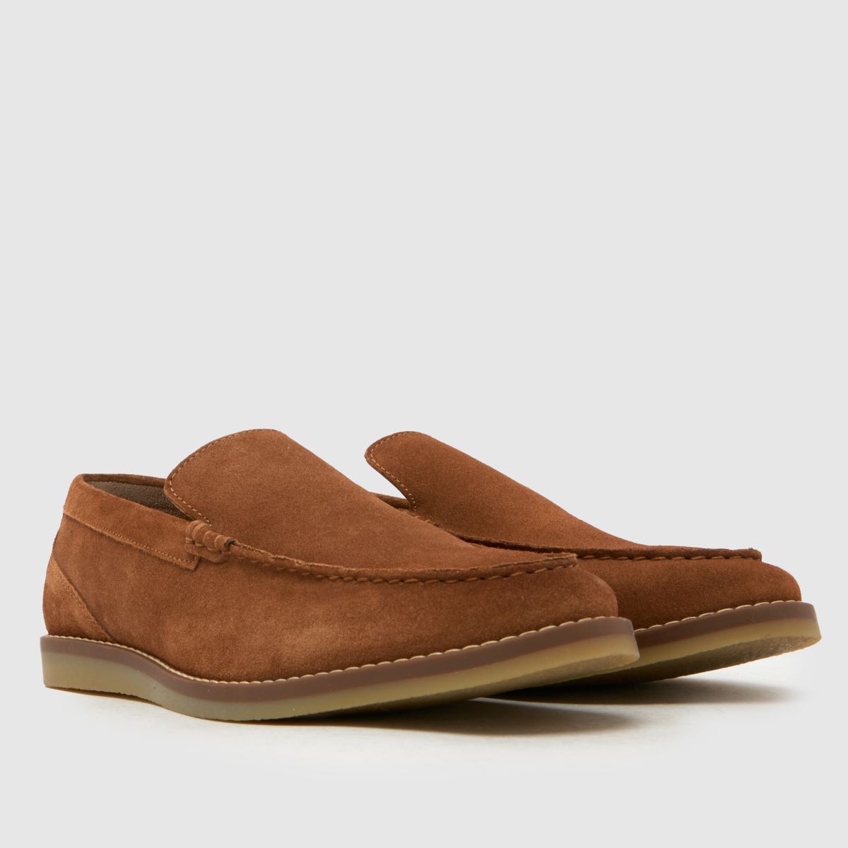 schuh Risk Suede Loafer in Tan schuh Risk Suede Loafer 1