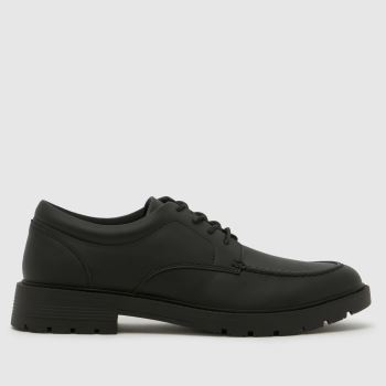 schuh Black Pheonix Apron Lace Up Mens Shoes
