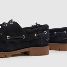 schuh Paris Suede Boat in Navy schuh Paris Suede Boat,4 of 4