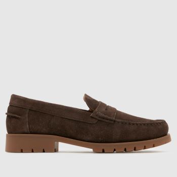 schuh Brown Rayden Suede Loafer Mens Shoes