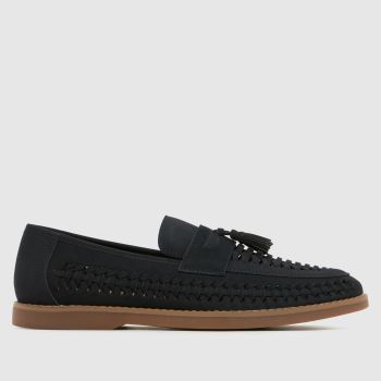 schuh Navy Robbie Woven Loafer Mens Shoes
