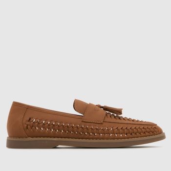 schuh Tan Robbie Woven Loafer Mens Shoes