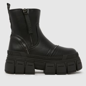 Buffalo London Black Gospher Bootie Mens Boots