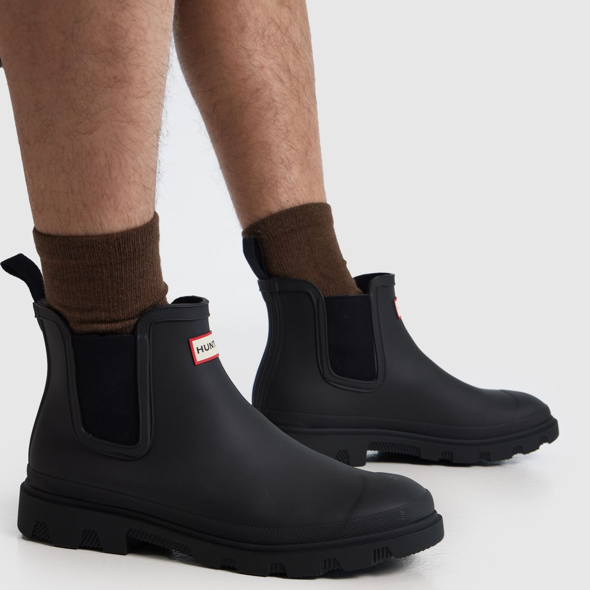 HUNTER BOOTS Downpour Chelsea in Black HUNTER BOOTS Downpour Chelsea 8