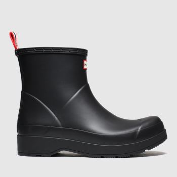 hunter black original play short boots hunter black original play short boots