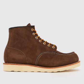 Red Wing Brown Classic Moc Toe Mens Boots