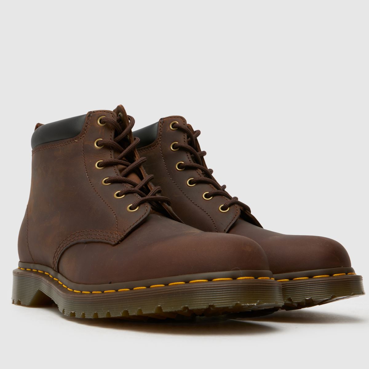 Mens Dark Brown Dr Martens 939 Ben Eye Boots schuh