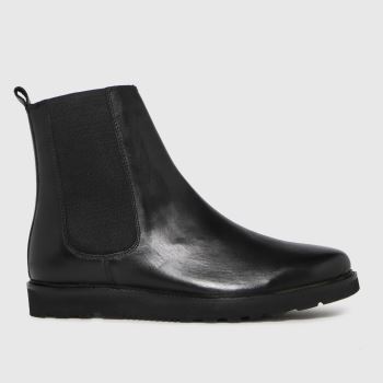 schuh black dean leather chunky chelsea boots schuh black dean leather chunky chelsea boots