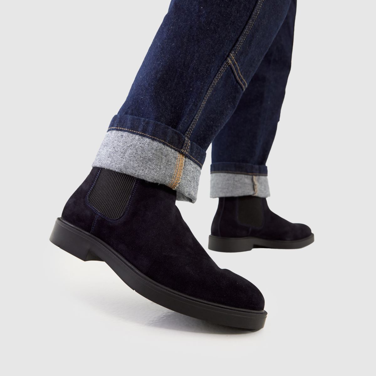schuh Dice Suede Chelsea in Navy schuh Dice Suede Chelsea 8