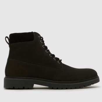 schuh Black Giles Leather Mens Boots