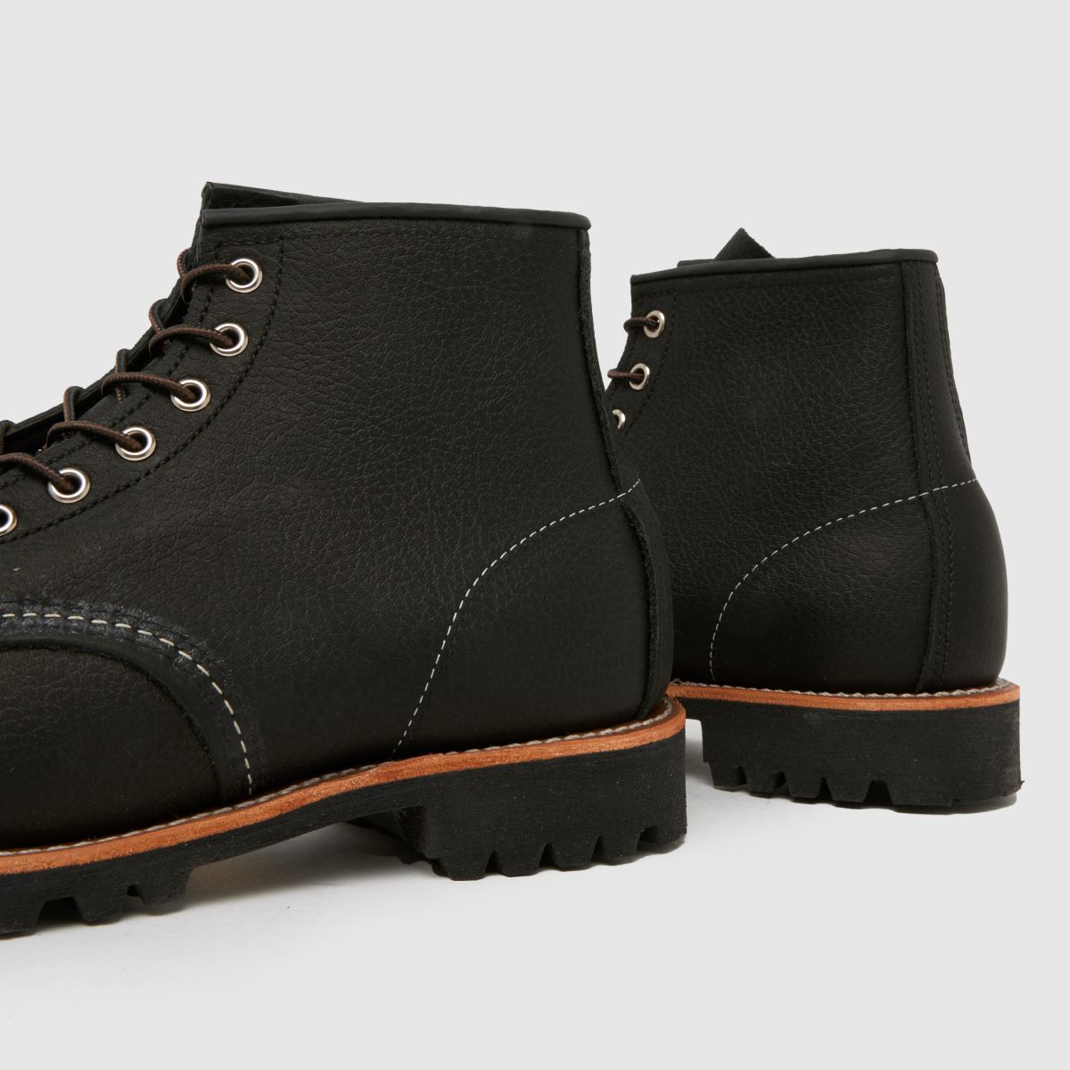Red Wing Roughneck Moc Toe in Black Red Wing Roughneck Moc Toe 7