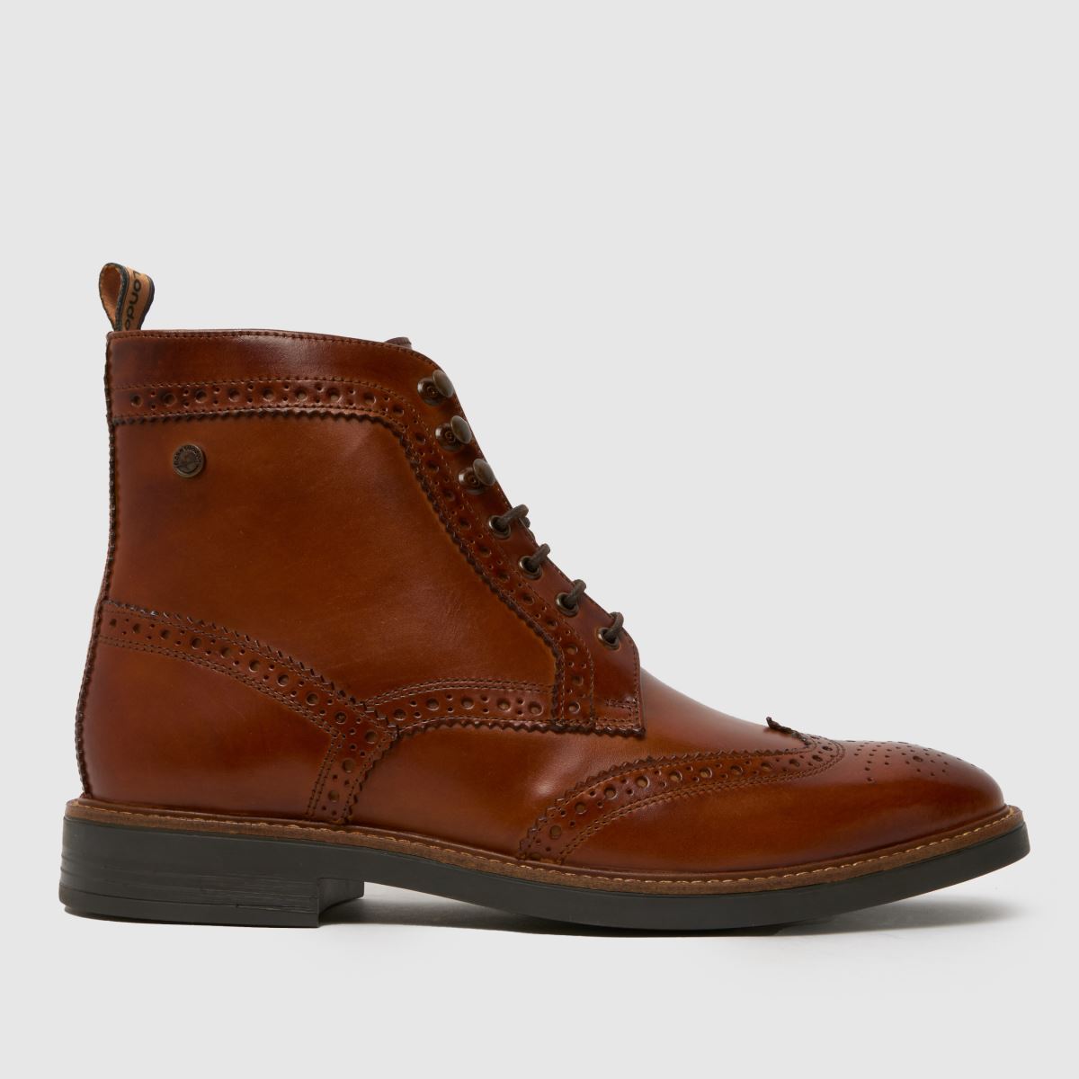 Base London Bristol Brogue Boots in Brown