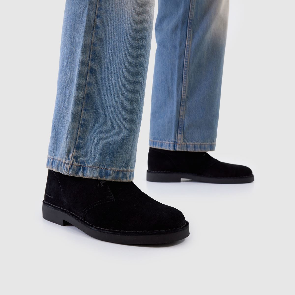 Herren Clarks Schwarz Desert Evo Boots Clarks Desert Evo 8
