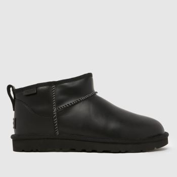 UGG Black Classic Ultra Mini Regenerate Mens Boots