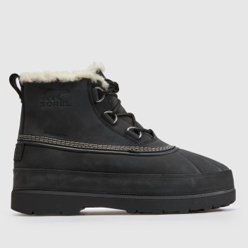 SOREL Black Ambler Fireside Chukka Mens Boots