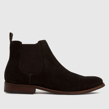 schuh brown damien suede chelsea boots schuh brown damien suede chelsea boots