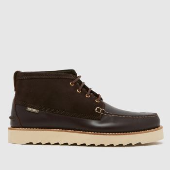 Barbour Dark Brown Hadston Chukka Mens Boots
